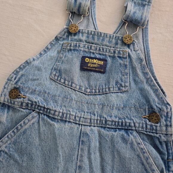 Vintage Oshkosh B'gosh Denim Overalls 2T - Picture 2 of 6